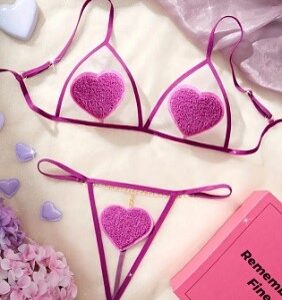 Heart Pattern Lingerie