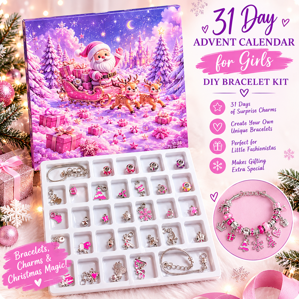 31 Day Bracelet making kit for girls